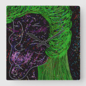 Galaxienmutter Wanduhr (Vorderseite)