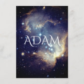 Galaxienverschlusskarte Begleitkarte (Rückseite)