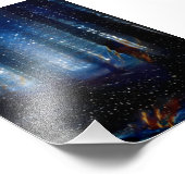 Galaxienwald-Tiefwälder Fotodruck (Ecke)