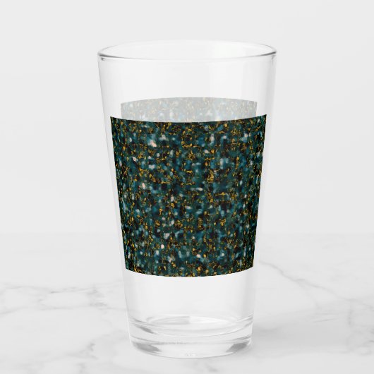Galaxies Black Blue & Gold Glas (Rückseite)