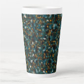 Galaxies Black Blue & Gold Milchtasse (Vorderseite)