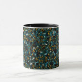 Galaxies Black Blue & Gold Tasse (Zentrum)