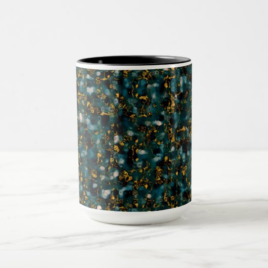 Galaxies Blue Black & Copper Tasse (Zentrum)