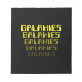 GALAXIES GALAXIES GALAXIES GALAXIES GALAXIES GALAX NOTIZBLOCK (Vorderseite)