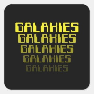 GALAXIES GALAXIES GALAXIES GALAXIES GALAXIES GALAX QUADRATISCHER AUFKLEBER