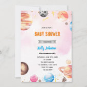 Galaxische Außendusche Einladung (Vorderseite)