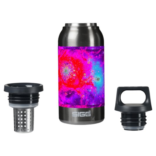 Galaxischer Edelstahl Isolierte Flasche (Vorderseite)