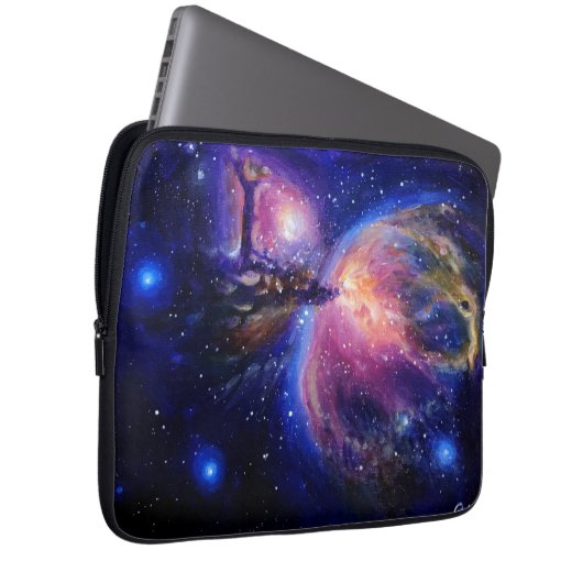 Galaxischer Planet und Nebel Laptopschutzhülle (Vorne Rechts)