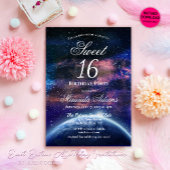 Galaxy 16 . Geburtstag Birthday Einladung