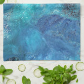 Galaxy 3 Soft Blau Abstraktes Handtuch (Gefaltet)