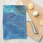Galaxy 3 Soft Blau Abstraktes Handtuch (Viertel Falte)