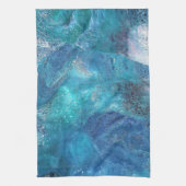 Galaxy 3 Soft Blau Abstraktes Handtuch (Vertikal)