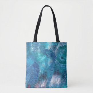 Galaxy 3 Soft Blue Abstrakte Tasche