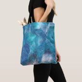Galaxy 3 Soft Blue Abstrakte Tasche (Von Nahem)