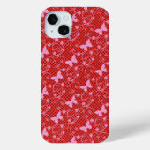 Galaxy 9 Lacy Things, rot Case-Mate iPhone Hülle (Rückseite)