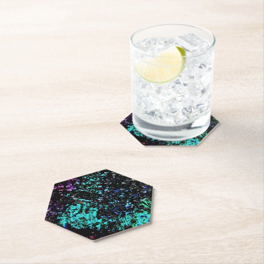Galaxy abstract Paper Coaster,Dark texture bold  Untersetzer (Vor Ort)