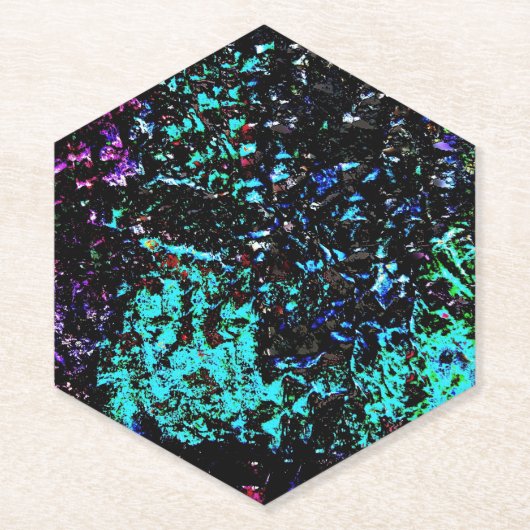 Galaxy abstract Paper Coaster,Dark texture bold  Untersetzer (Vorderseite)