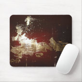 Galaxy - Abstrakter Expressionist Red Brown Gold Mousepad (Mit Mouse)