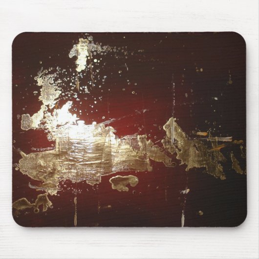 Galaxy - Abstrakter Expressionist Red Brown Gold Mousepad (Vorne)