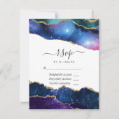 Galaxy-Achat RSVP-Karte RSVP Karte (Vorderseite)