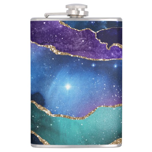 Galaxy Achat Serie Design 13 Flachmann (Vorderseite)