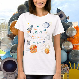 Galaxy Adventure Space Boy Erster Geburtstag T-Shirt