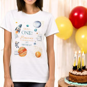 Galaxy Adventure Space Boy Erster Geburtstag T-Shirt