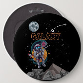 GALAXY-Affe-Knopf Button (Vorne & Hinten)