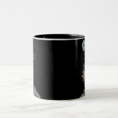 GALAXY-Affe Zweifarbige Tasse (Mittel)