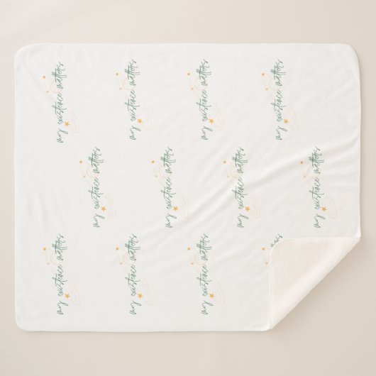 Galaxy Affirmation Sherpa Blanket Sherpadecke (Vorderseite (Horizontal))