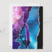 Galaxy Agate Bat Mitzvah Einladung (Rückseite)