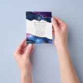 Galaxy Agate Bat Mitzvah Einladung Flyer (Gruppe)