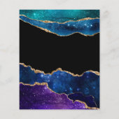 Galaxy Agate Bat Mitzvah Einladung Flyer (Hinten)