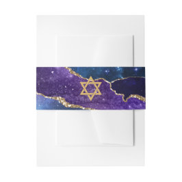Galaxy Agate Bat Mitzvah Einladungsbanderole