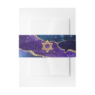 Galaxy Agate Bat Mitzvah Einladungsbanderole