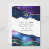 Galaxy Agate Bat Mitzvah Save The Date (Vorderseite)