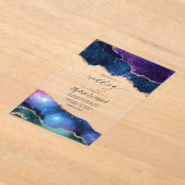Galaxy Agate Falscher Glitter Luxus Himmlische Hoc Acryleinladungen (Ablage )
