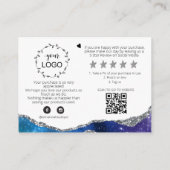 *~* Galaxy AGATE QR DANK LOGO Review AP8 Begleitkarte (Rückseite)