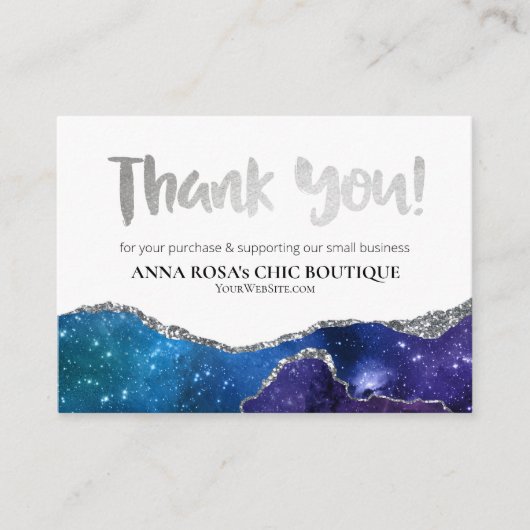 *~* Galaxy AGATE QR DANK LOGO Review AP8 Begleitkarte (Vorderseite)