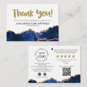 *~* Galaxy AGATE QR Logo DANK IHNEN AP8 Begleitkarte (Vorne/Hinten)