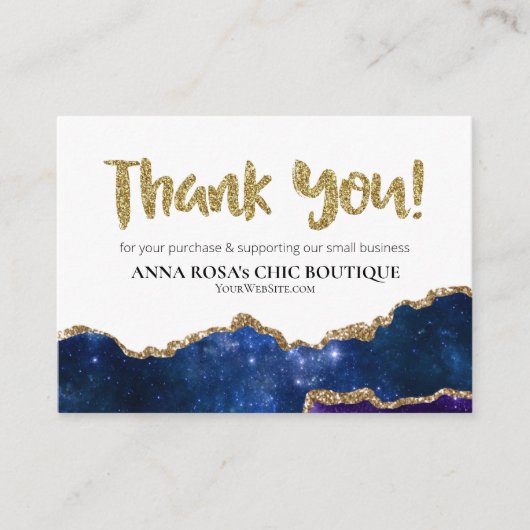 *~* Galaxy AGATE QR Logo DANK IHNEN AP8 Begleitkarte (Vorderseite)