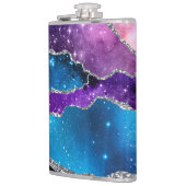 Galaxy Agate Serie Design 7 Flasche Flachmann (Links)