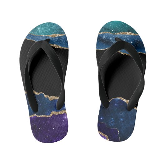 Galaxy Agate Series Design 10 Kinderbadesandalen (Fußbett)