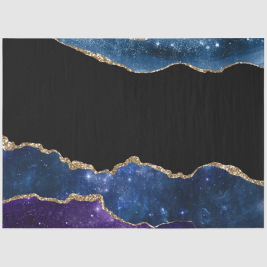 Galaxy Agate Series Design 10 Seidenpapier (Vorderseite)
