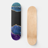Galaxy Agate Series Design 10 Skateboard (Vorderseite)