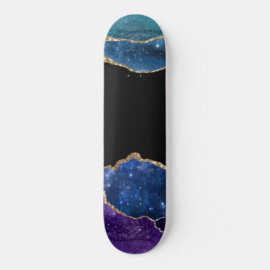 Galaxy Agate Series Design 10 Skateboard (Vorderseite)