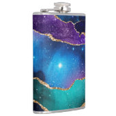 Galaxy Agate Series Design 13 Flachmann (Rechts)