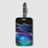 Galaxy Agate Series Design 13 Gepäckanhänger (Vorderseite Vertikal)