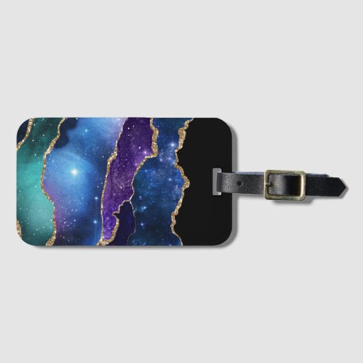 Galaxy Agate Series Design 13 Gepäckanhänger (Vorderseite (Horizontal))