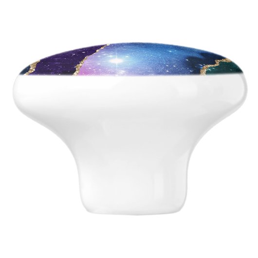 Galaxy Agate Series Design 13 Keramikknauf (Seitenansicht)